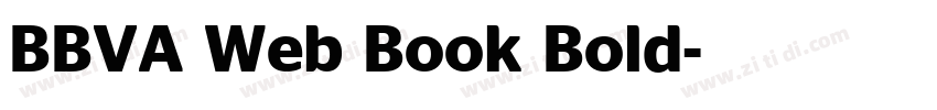 BBVA Web Book Bold字体转换 BBVA Web Book Bold字体转换